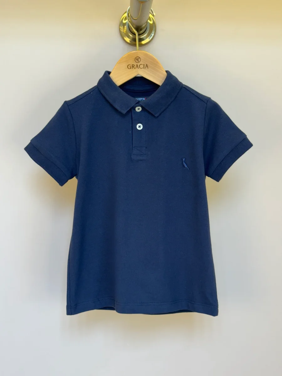 Polo Infantil Piquet Básica Marinho - Reserva Mini