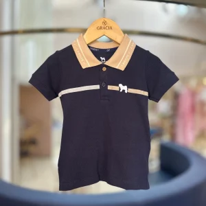 Polo Infantil Piquet Clássica Marinho - Charpey